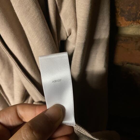 LOGO Lounge Lori Goldstein Cream French Terry Cardigan Sweater Womens Size Large - Picture 6 of 7